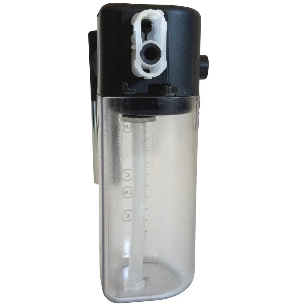 Milk Carafe Frother Attachment for Espresso Machine Clear Reservoir Black Top